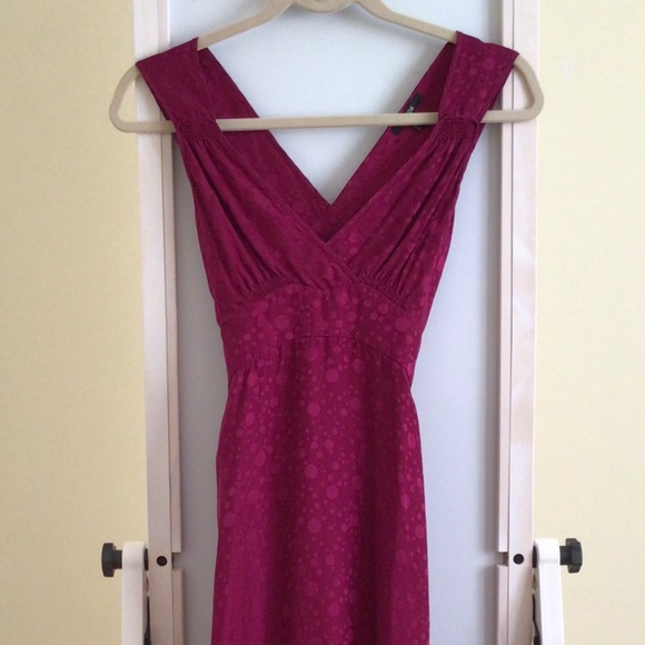 Vintage 90's Jacob Silk Fit and Flare Dress - Picture 1 of 5